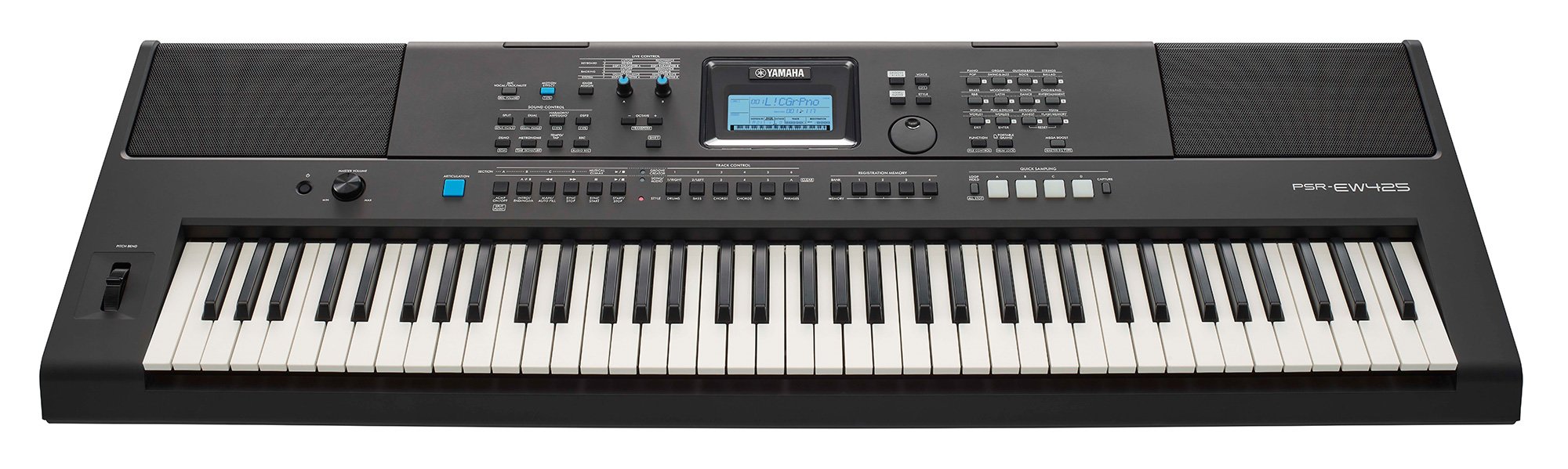 Đàn Organ điện tử/ Portable Keyboard - Yamaha PSR-EW425 (PSR EW425) - Màu đen - Hàng chính hãng