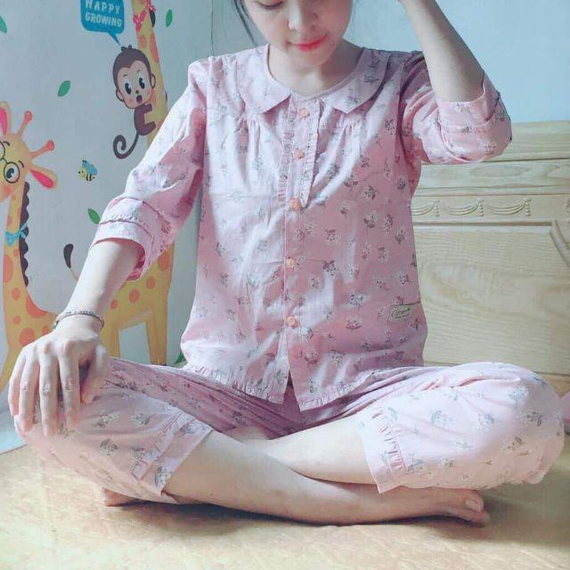 Đồ bộ mặc nhà, bộ ngủ đủ 5 màu clover ảnh thật, đủ size