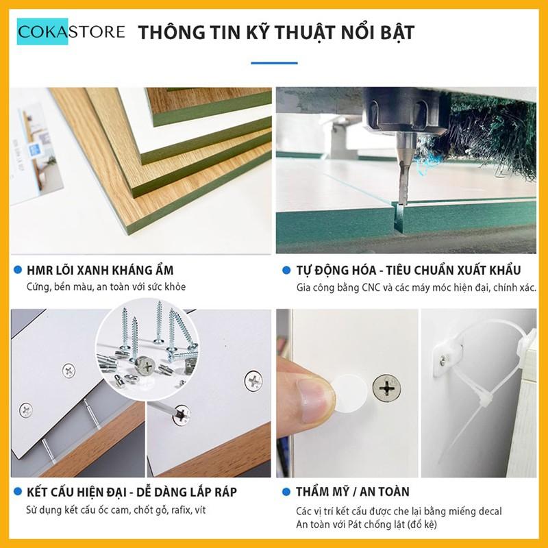 Kệ Rượu Gỗ Trang Trí Treo Tường 3 Tầng Hiện Đại Với 11 Ngăn Đựng Chai Để Nằm Và Giá Treo Ly Inox 304 (KR03)