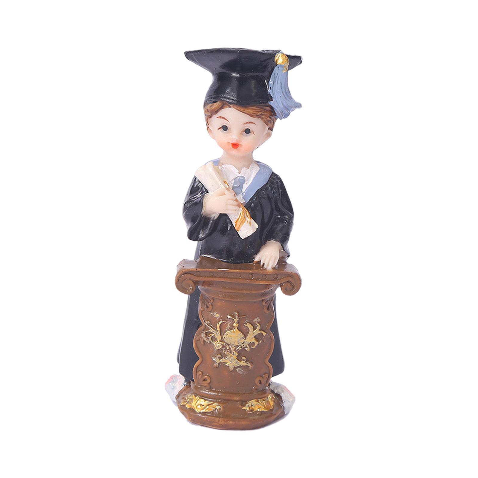 Small doll Statue Figurine Tabletop Sculpture for Office Window Bedroom