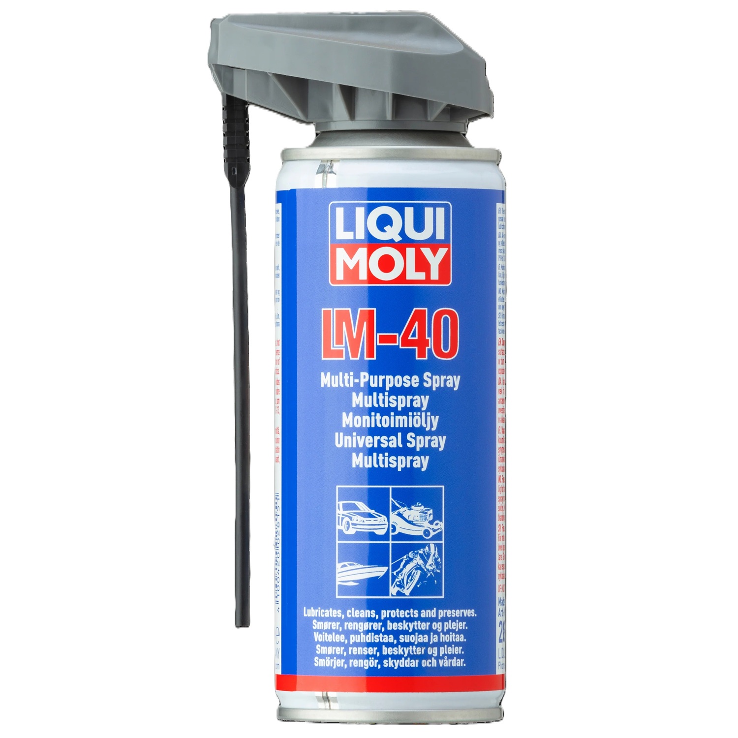 Dầu bôi trơn đa năng tẩy rỉ sét có vòi xịt Liqui Moly 3390 - Tháo ddàng bu lông, ốc vít, giảm ma sát chi tiết