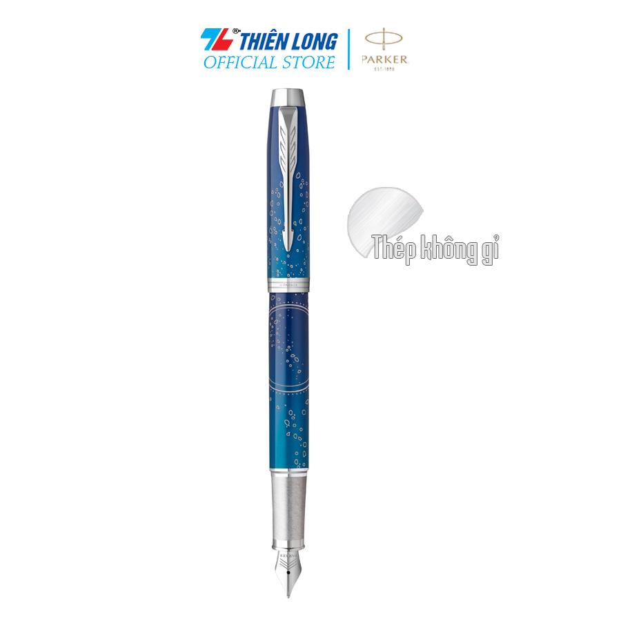 Bút máy Parker IM Special Editon Submerge Blue - Thép không gỉ - Ngòi 0.7mm - 2152992Z