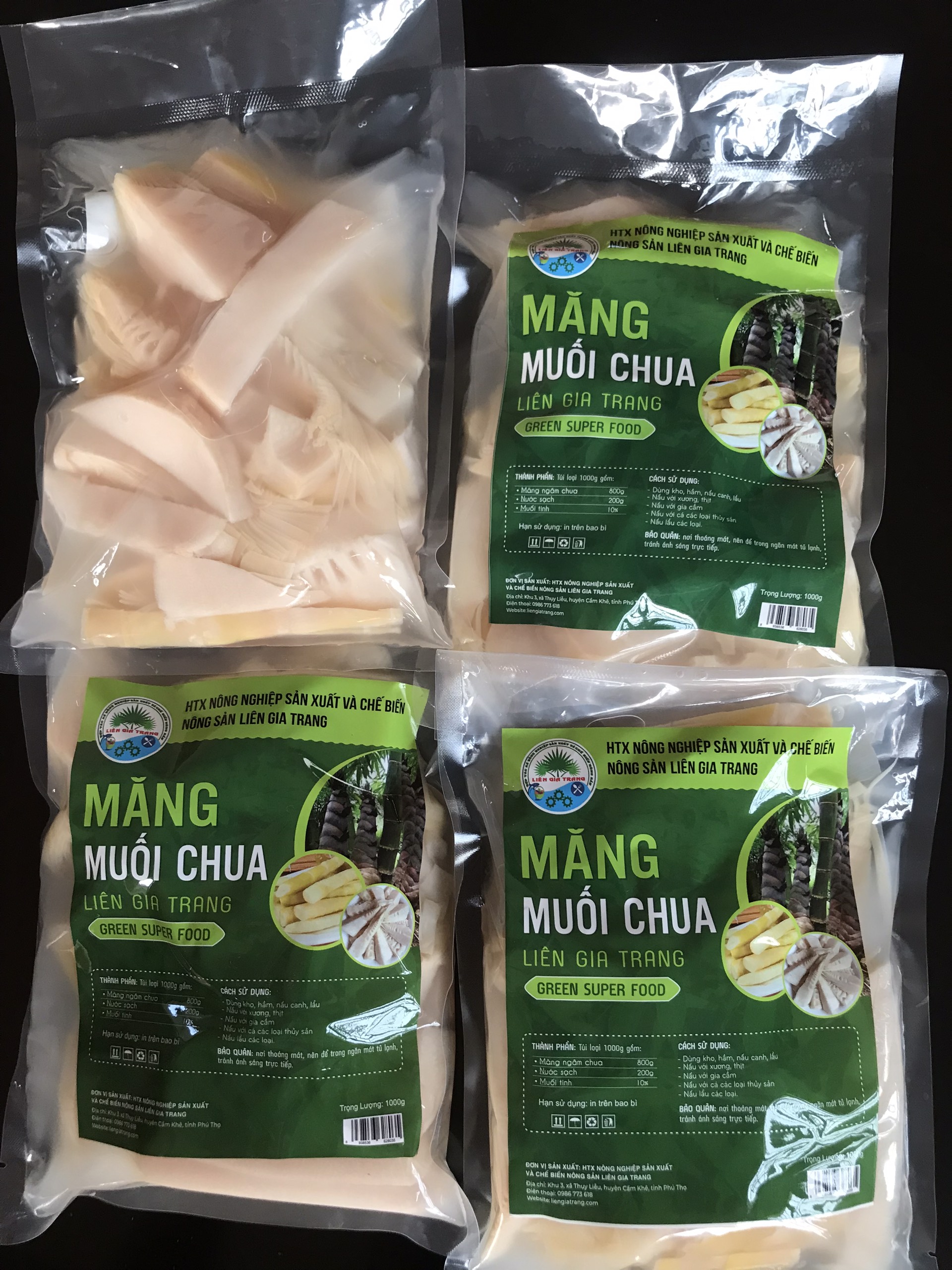 Combo 3 gói măng Mai muối chua loại 1kg chỉ với 144k