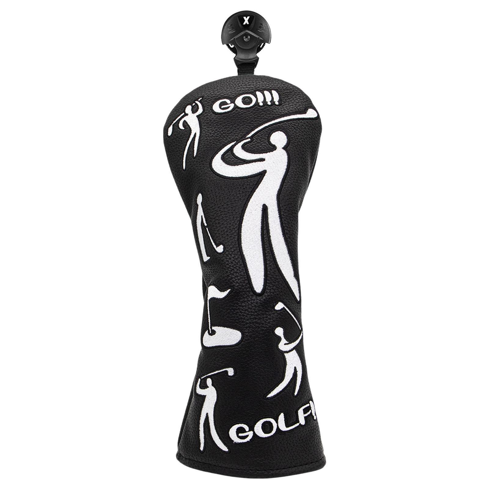 Golf Club Head Covers, Golf Headcovers PU Golf Wood Cover for Men Women