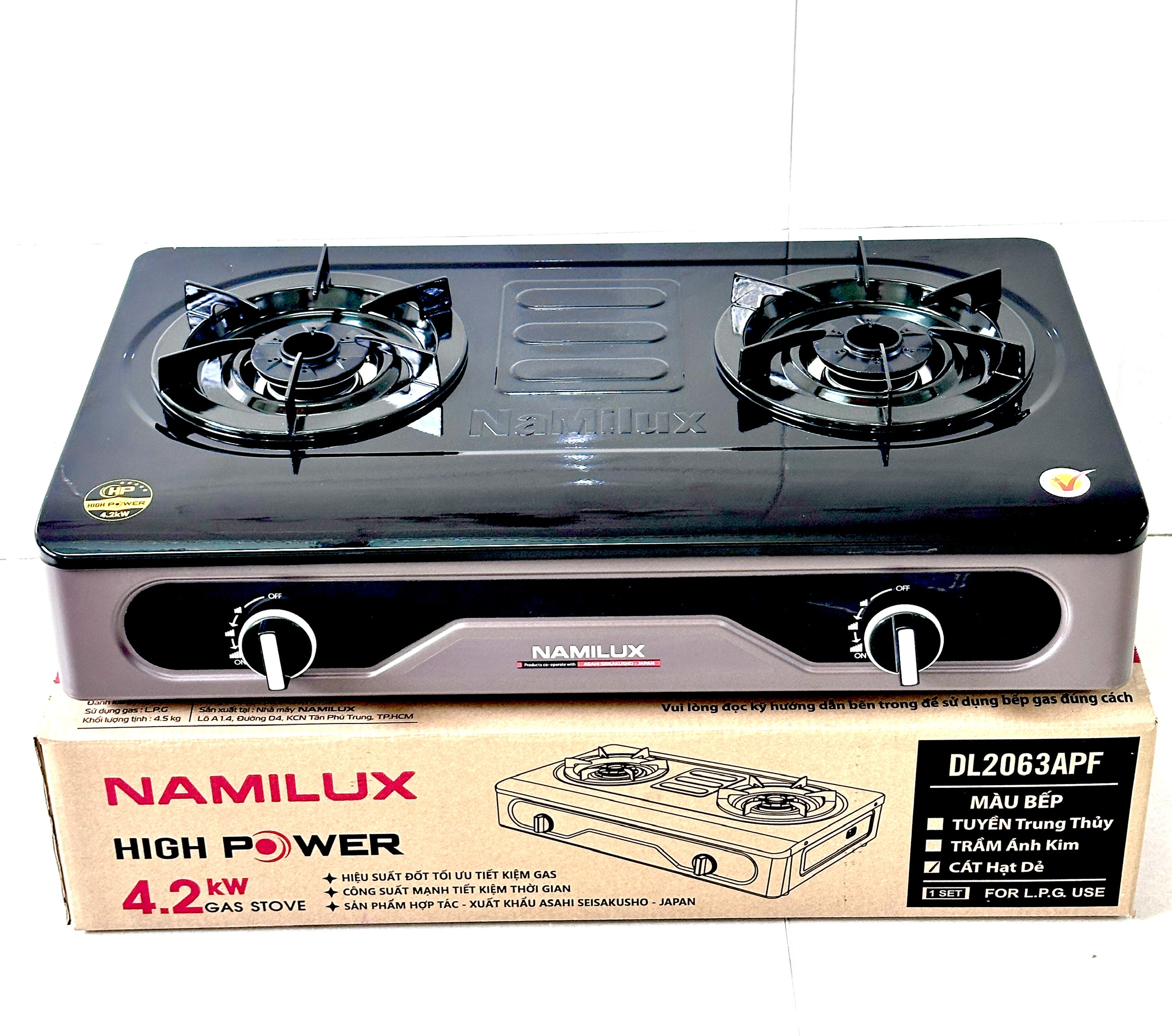 Bếp Gas Đôi Công Suất Cao NaMilux - Hàng chính hãng - Bảo hành chính hãng 24 tháng.
