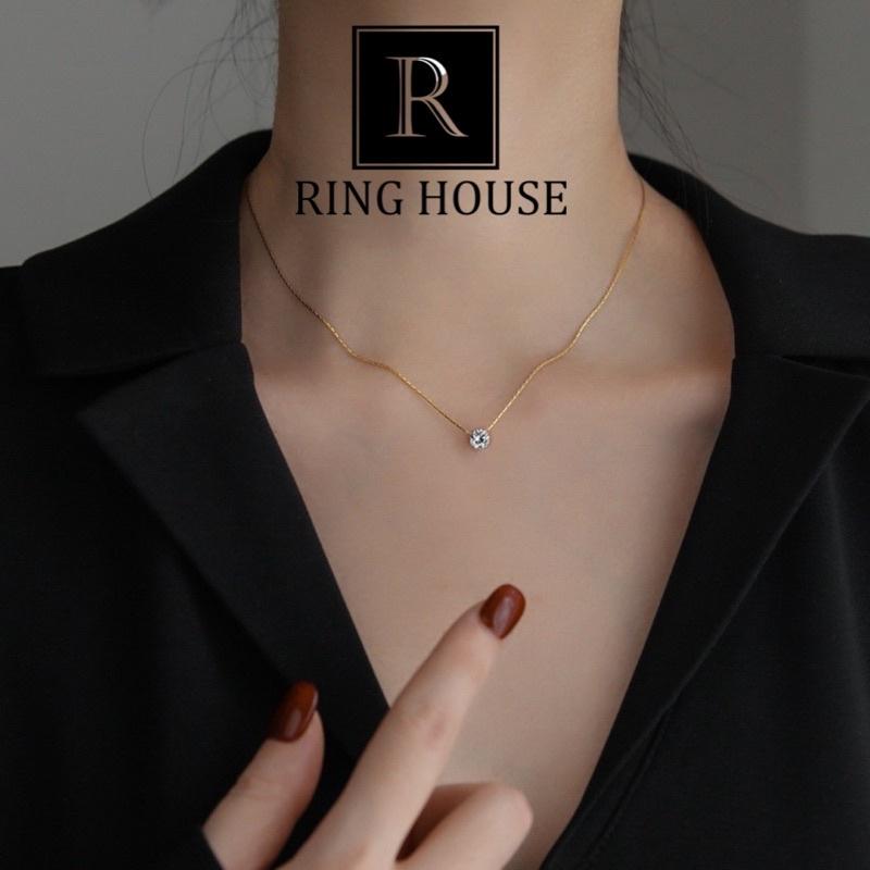 Dây Chuyền Nữ Titan Không Đen Gỉ Mảnh Đơn Giản Phim Hẹn Hò Chốn Công Sở