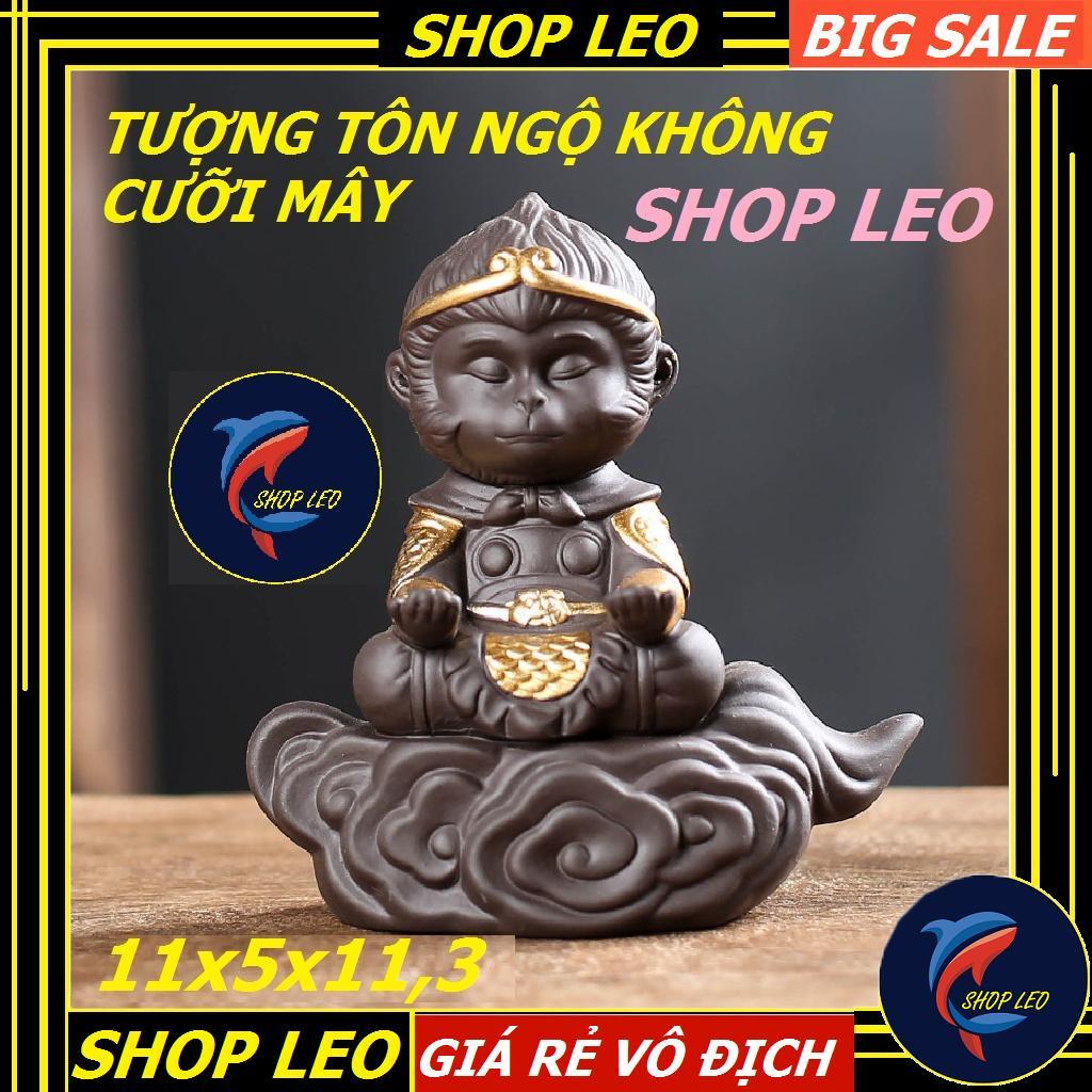 Tượng ngộ không  Xòa tay - tượng khỉ - Trang trí bể cá - Phụ kiện trang trí ôtô  -Shopleo