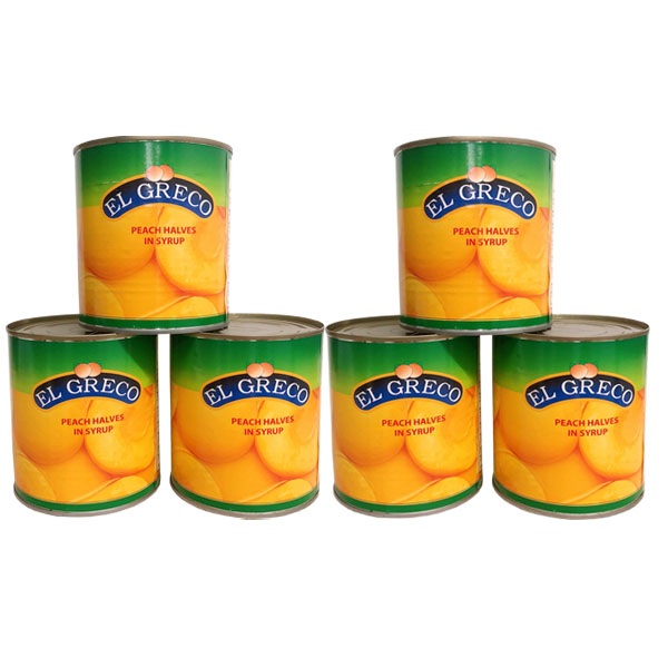Đào Ngâm Hy Lạp El Greco 820g Combo 6 hộp