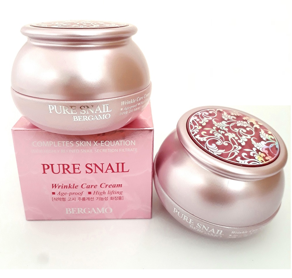 Kem Bergamo Ốc Sên PURE SNAIL Dưỡng Trắng Tái Tạo Da KOREA