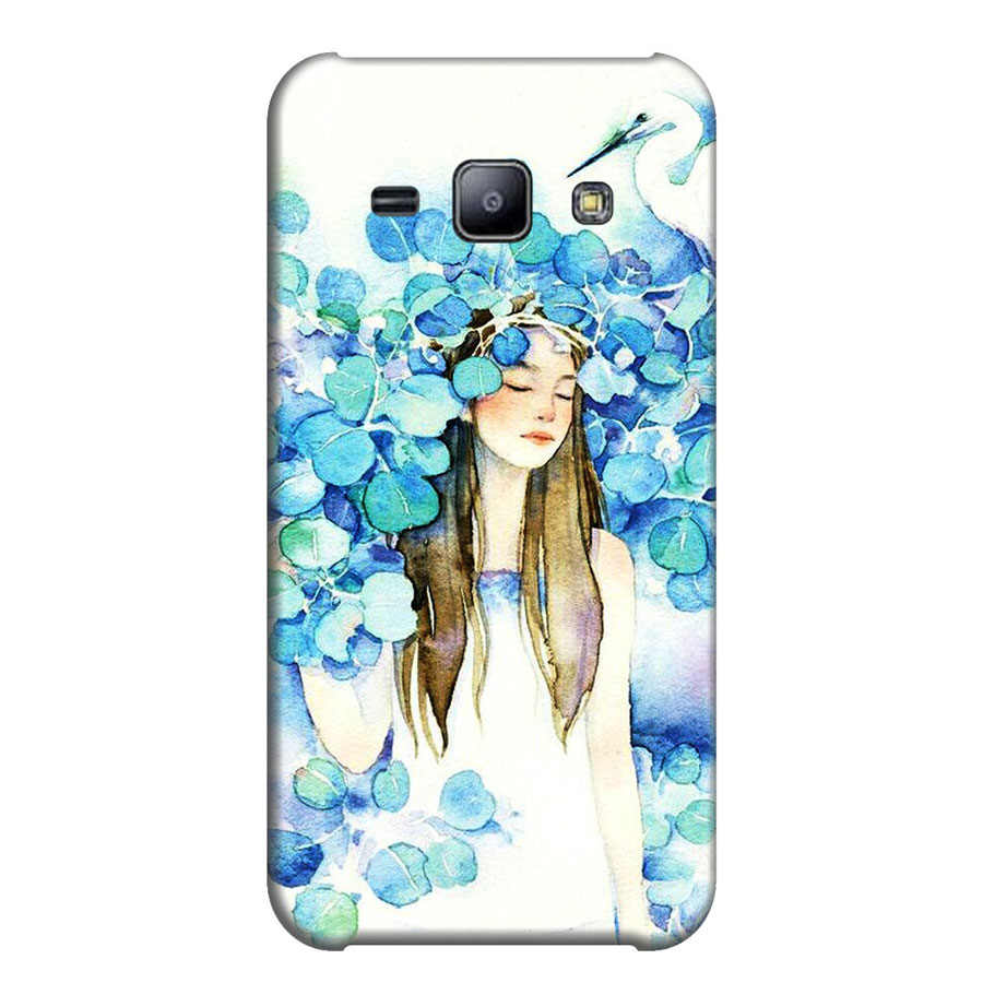 Ốp Lưng Dành Cho Điện Thoại Samsung Galaxy J2 - Cô Gái Lá Xanh