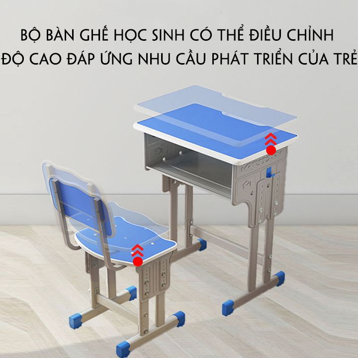 Bộ bàn ghế học sinh tăng giảm chiều cao, bàn ghế học sinh chống gù chống cận