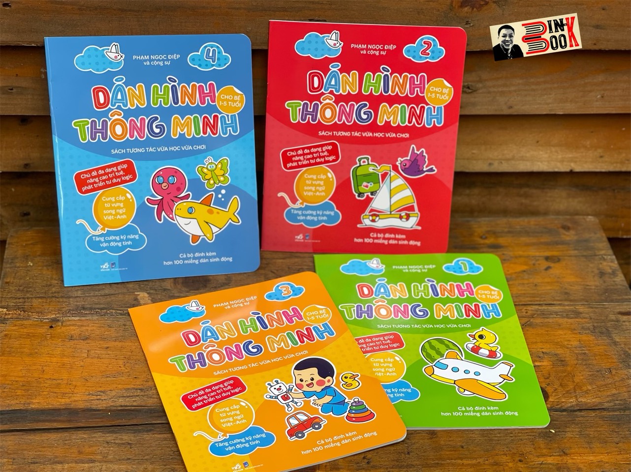 DÁN HÌNH THÔNG MINH: Cho bé 1-5 tuổi sách tương tác vừa học vừa chơi – Phạm Ngọc Điệp – Nhã Nam – NXB Dân trí