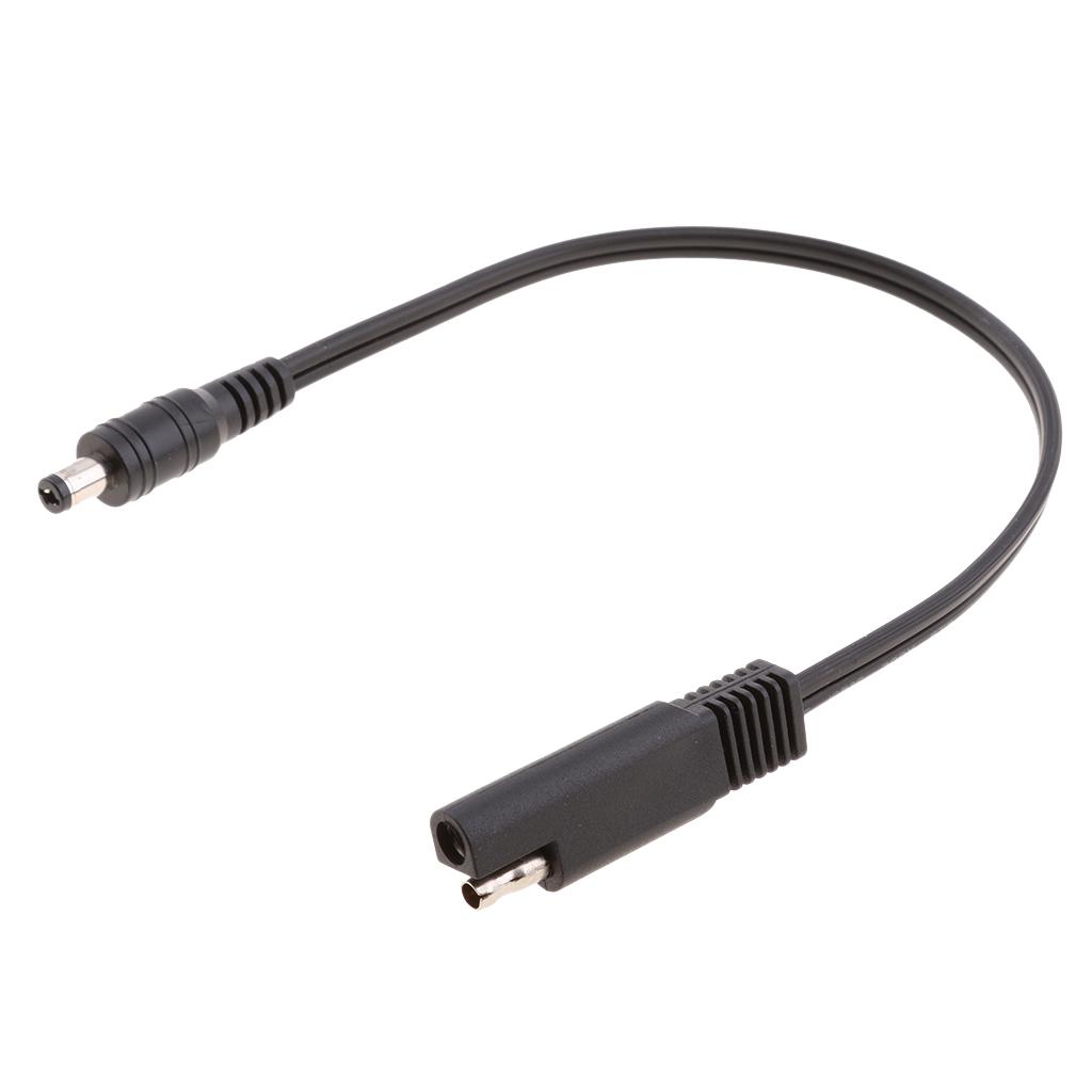 2xDC Power 5.5x2.1mm Male to SAE Plug 18AWG Cable for Automotive Connector