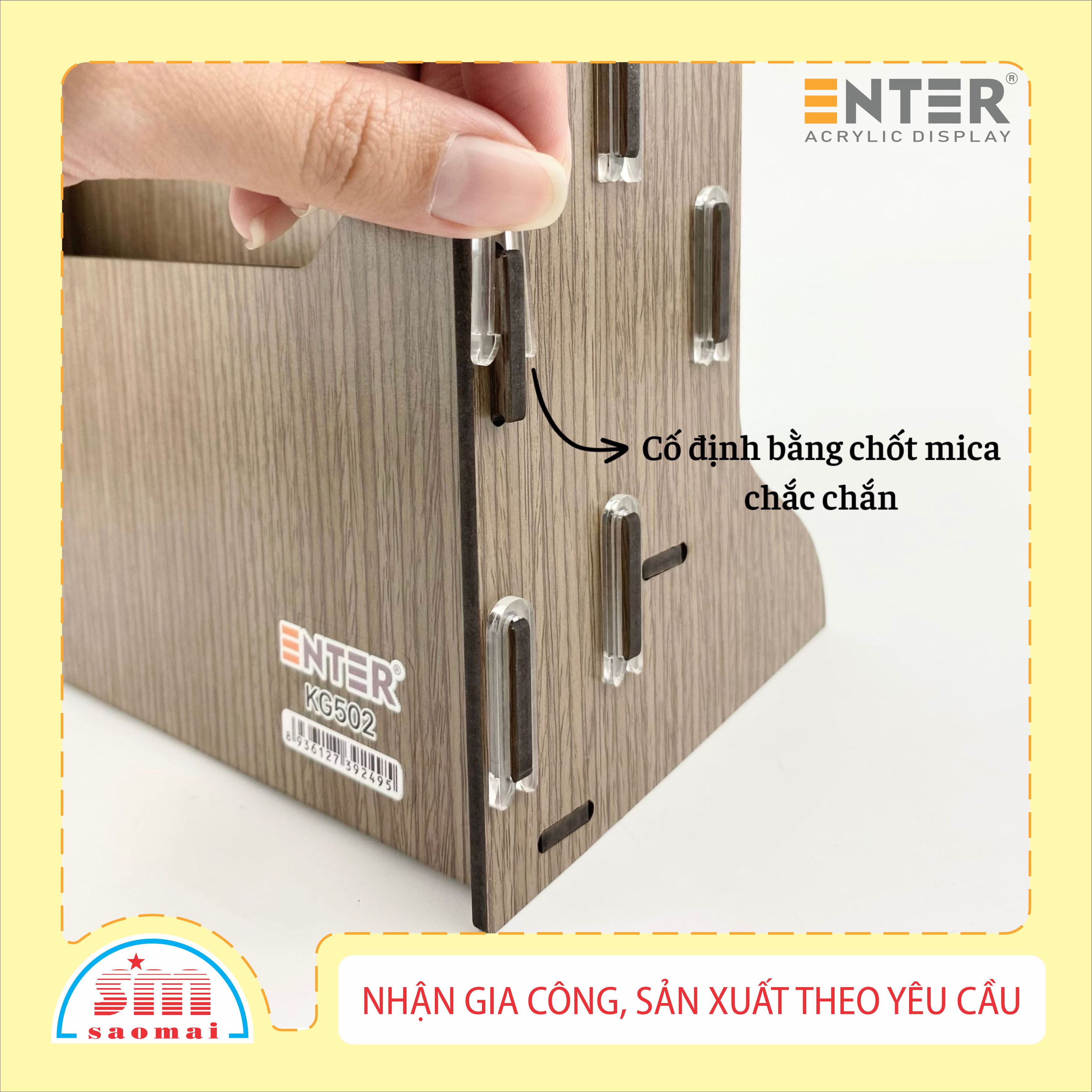 Kệ gỗ 2 ngăn Enter KG502 A5 lắp ráp