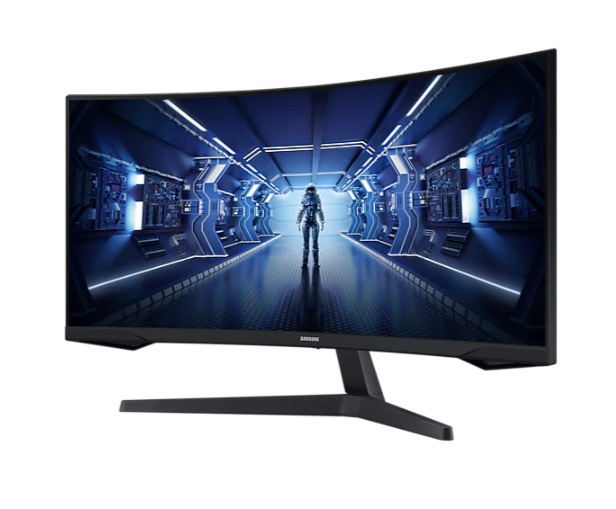 Màn Hình Cong Gaming Samsung LC34G55TWWEXXV 165Hz / 1ms / DP 1.4 / HDMI / Jack Audio 3.5 / Freesync ) - Hàng Chính Hãng