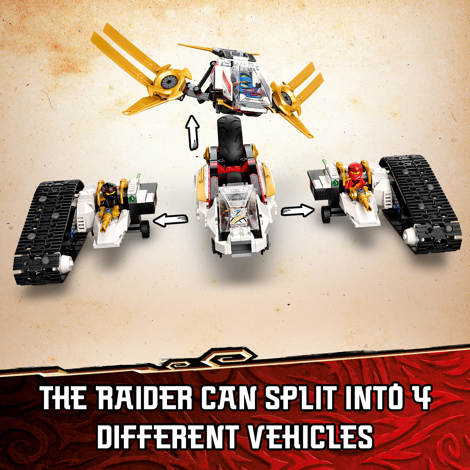LEGO Ninjago 71739 Xe đua địa hình sóng âm