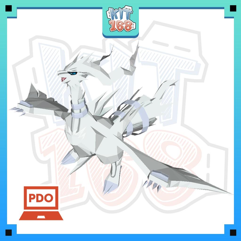 Mô hình giấy Anime Game Pokemon Reshiram ver 2