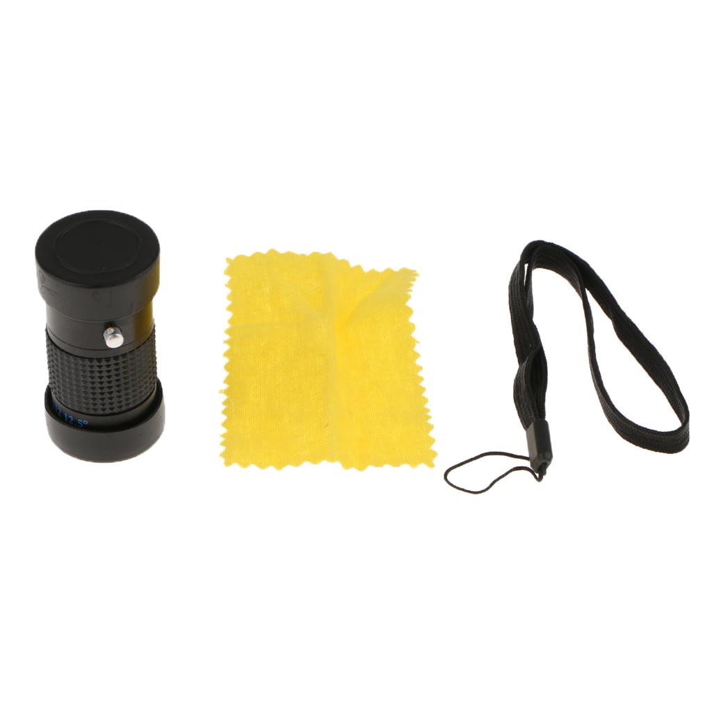 Mini 4x12 Extra Short Focus Optics  Monocular Typoscope Microscope Kit