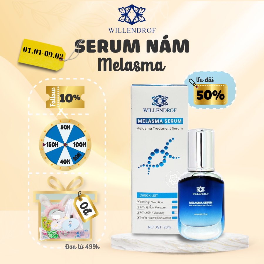 Serum Làm Mờ Vết Thâm Nám Willendrof 20ml