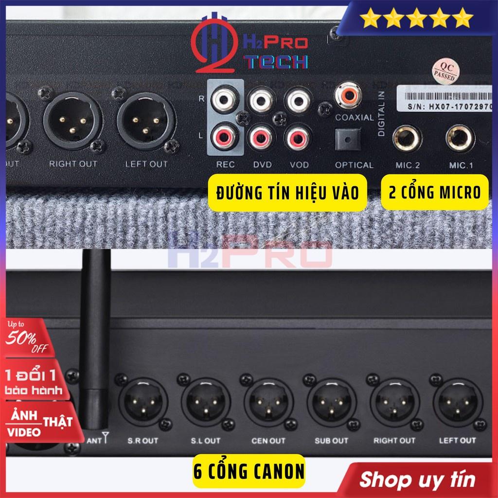 Vang Số Karaoke AAP K-9800II Cao Cấp, Chống Hú Rít, Chip DSP 32Bit, Kết Nối Wifi, Usb, Optical, Quà 169K-H2Pro Tech