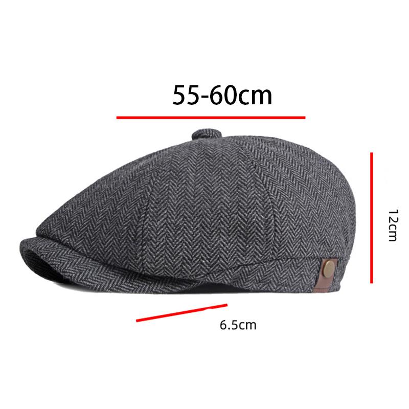Mùa Thu Đông Anh Retro Nam Cốm Mùa Xuân Mũ Lưỡi Trai Cổ Điển Nam Hình Bát Giác Mũ Newsboy Nón