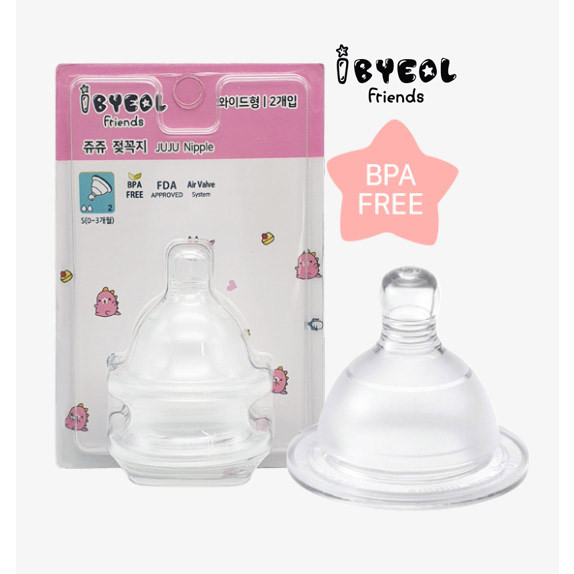 Núm ti cho bé IBYEOL Friends Juju 5 giai đoạn cho bé sơ sinh - 24 tháng
