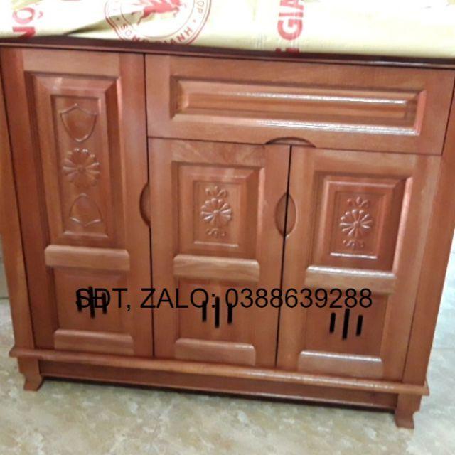 Tủ giày dép gỗ soan đào giá thật