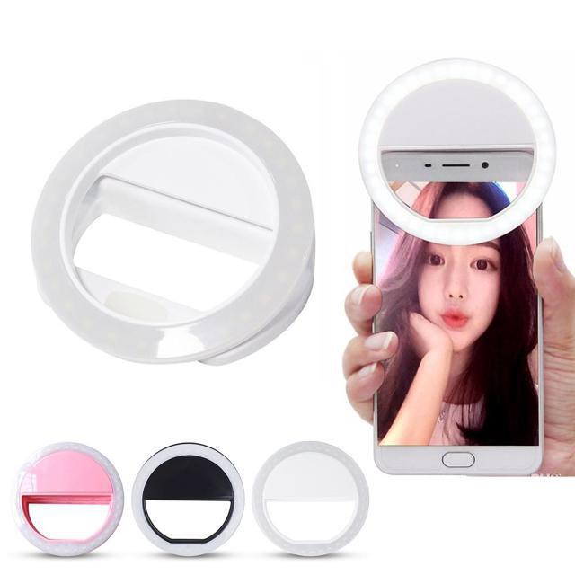 Đèn led selfie kẹp điện thoại, chụp hình quay phim, livestream