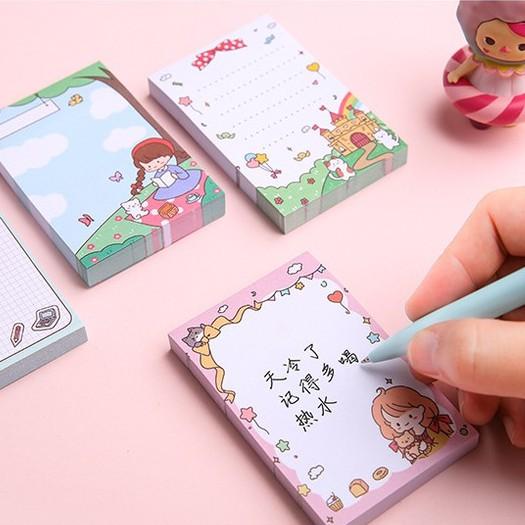 Set 100 Giấy Note, Giấy Ghi Chú, Sticky, Note To Do List Dễ Thương Nhiều Mẫu ST37