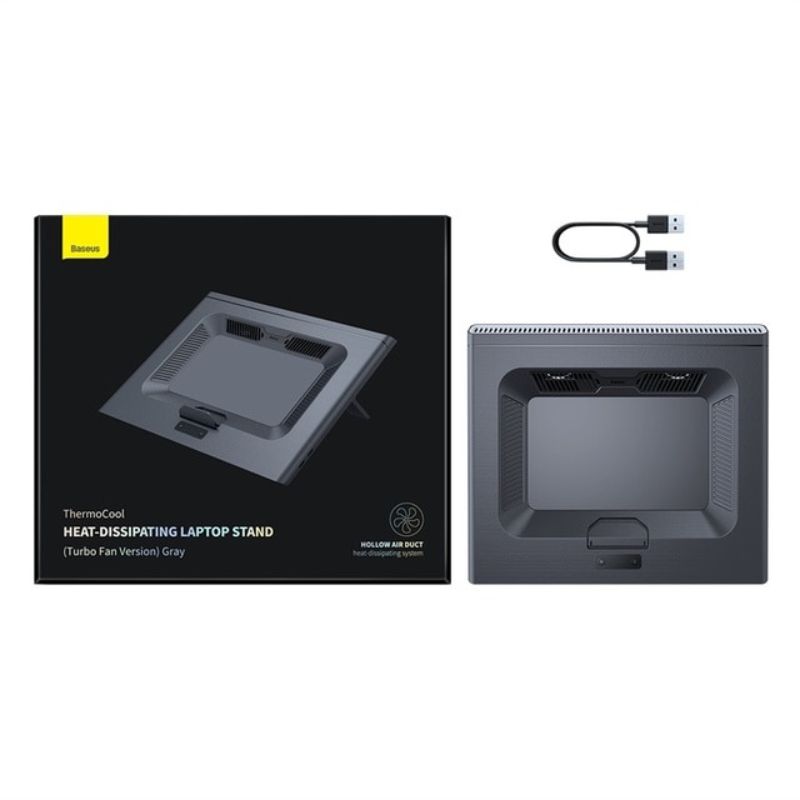 Giá đỡ Tích Hợp Quạt Tản Nhiệt Cho IPad/Laptop Baseus ThermoCool Heat-Dissipating Laptop Stand- LUWK-  Hàng chính hãng