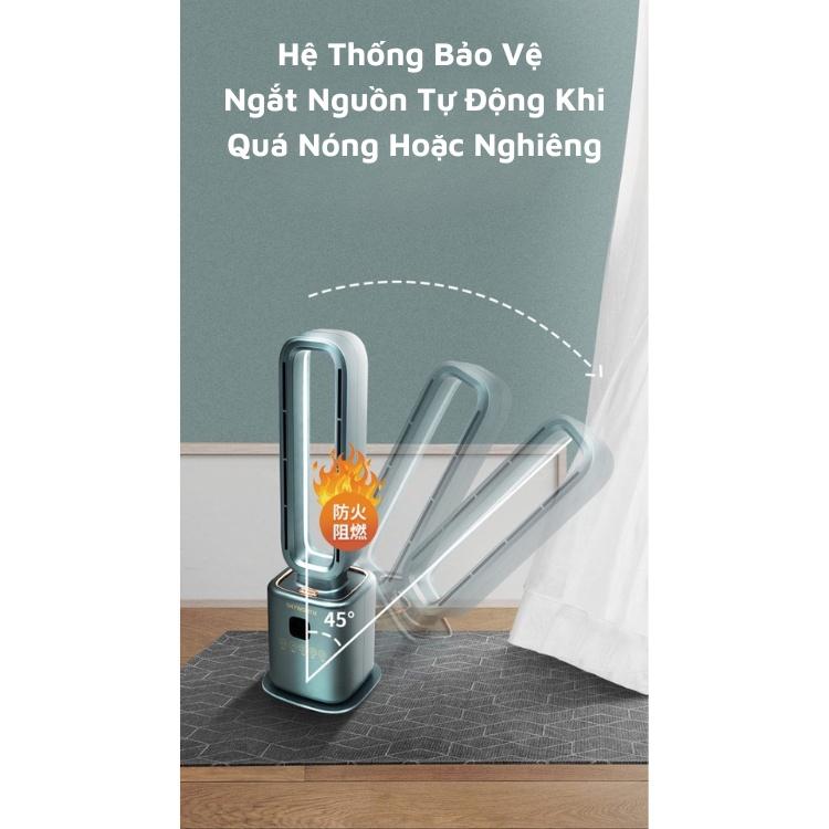 Quạt Không Cánh Skyworth 2 Chiều Sưởi - Mát, Quạt Sưởi Gốm PTC Có Điều Khiển