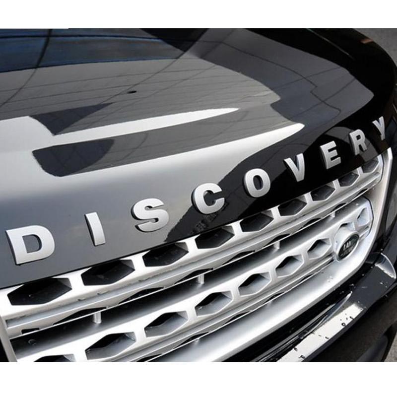 Decal Tem Chữ Discovery 3D Kim Loại Dán Trang Trí Ô Tô - màu Crom