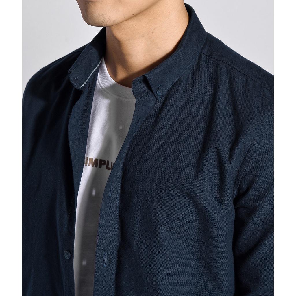 Áo sơ mi nam oxford nút cổ 100% cotton - SHL028 shop LASTORE