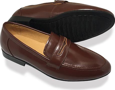 Giày Lười Nam Công Sở Happyshoes Da Bò Nguyên Tấm  - HS350