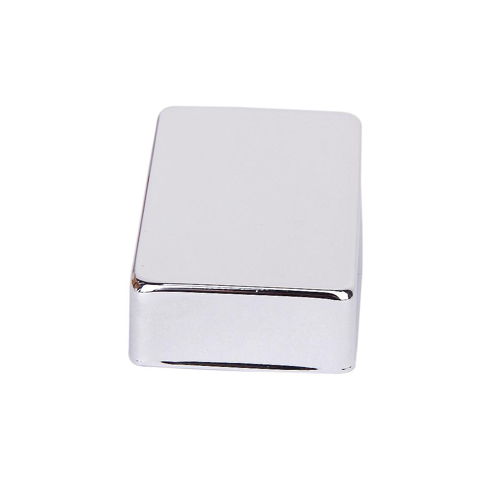 Chrome 50/52mm Guitar Sealed Humbucker Cover w/ 2x 52mm Pickup Baseplate