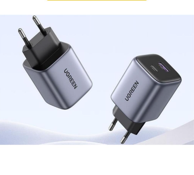 Adapter Sạc 2 cổng USB Type C PD QC 3.0 GaN 35W Ugreen Nexode CD350 15539 - Hàng chính hãng