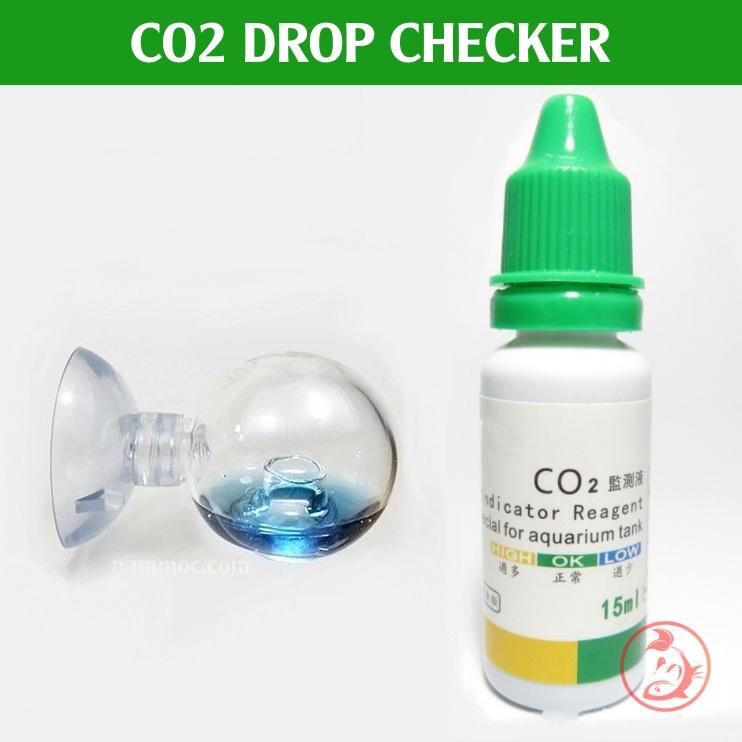 CO2 Drop Checker | Bộ Test CO2 Kiểu Hình Cầu Pha Lê | Kiểm Tra Nồng Độ CO2 Cho Bể Thuỷ Sinh