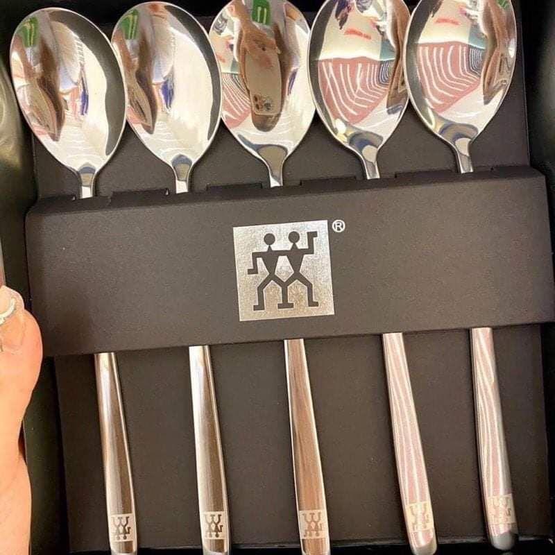 Hàng Sẵn Set 5 Thìa Inox Đóng Hộp Cao Cấp Đức ZWILLING Bộ 5 Thìa Cao Cấp
