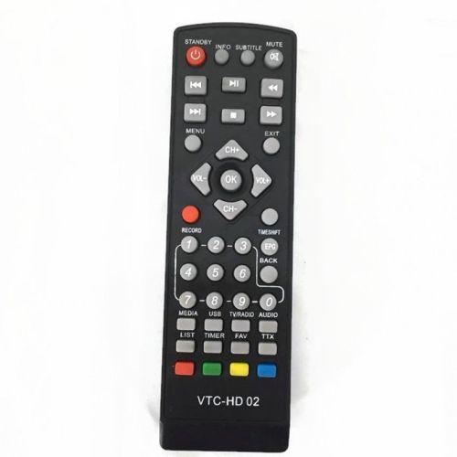 Remote Điều khiển đầu thu cho KTS VTC - HD 02, và dùng cho tất cả đầu thu DVB T2 và đầu thu Vinasat