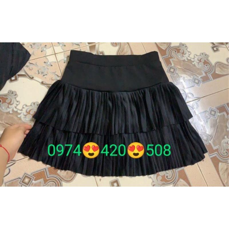Chân váy xếp ly 2 tầng#váy 2 tầng ly nhỏ