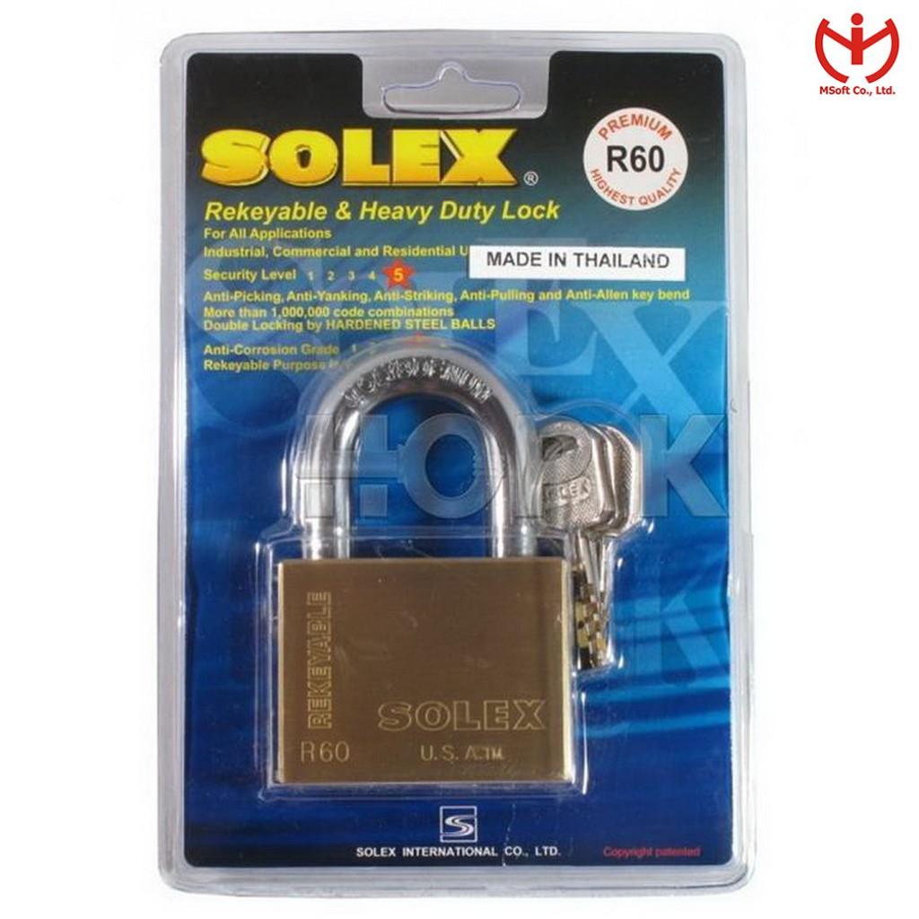 Ổ khóa Solex R60 thân đồng rộng 60mm - MSOFT