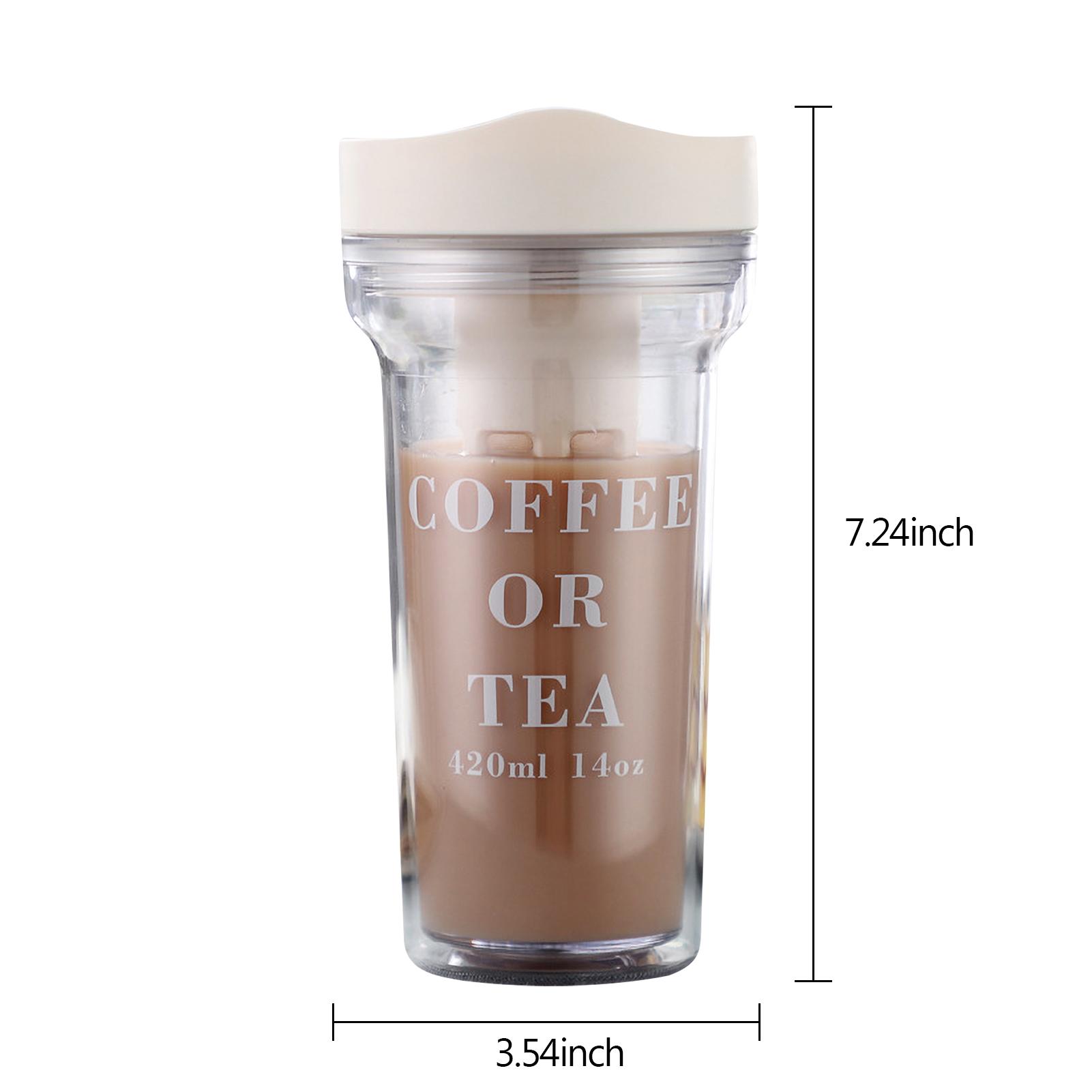 420ml Cold Brew Cup Portable Cold Brew Coffee Maker Cold Brew Coffee Tea Airtight Bottle Iced Coffee Cup