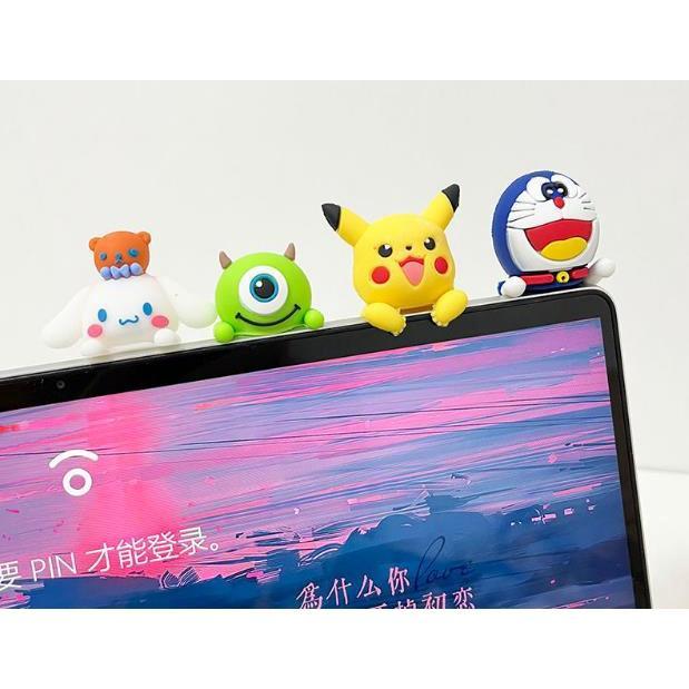 Búp Bê Trang Trí Màn Hình laptop/Điện Thoại Để Bàn Hình Trái Tim Cô Gái Dễ Thương