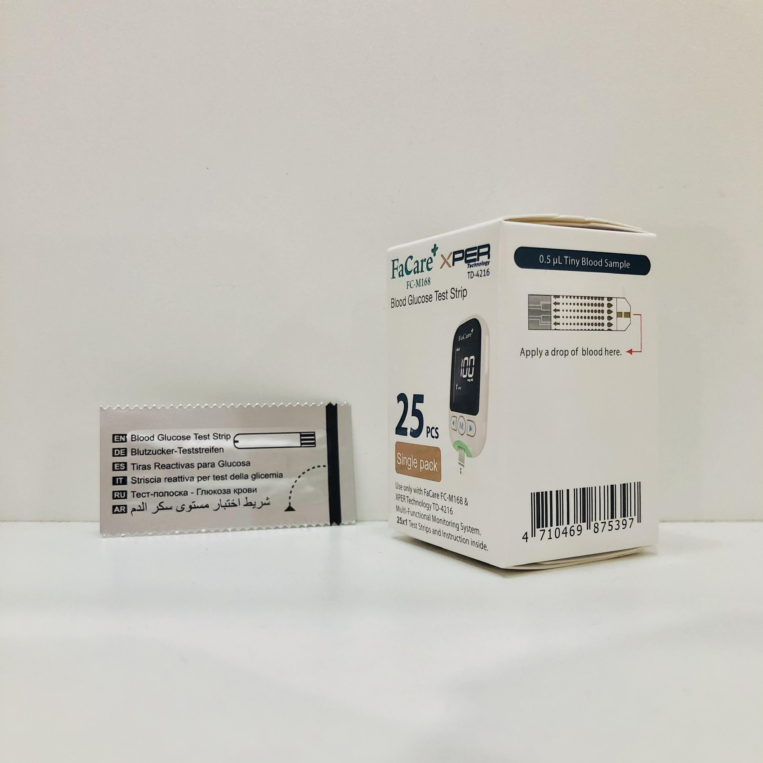 Que thử đường huyết Glucose dành cho máy đo Facare 5 trong 1 FC-M168