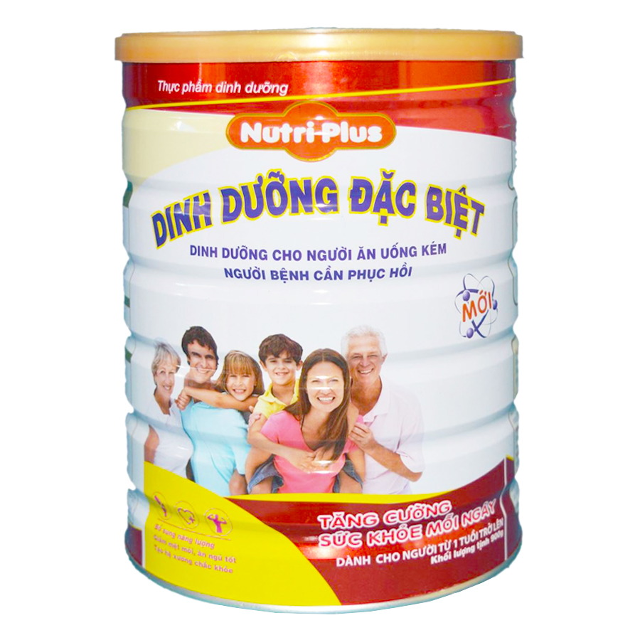 Sữa dinh dưỡng đặc biệt cho người ăn uống kém, người bệnh cần hồi phục -900g Nutriplus New
