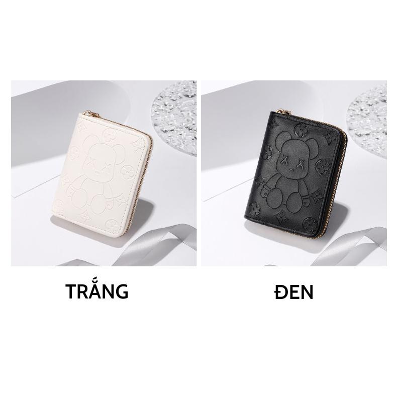 Ví tiền nữ mini mochi thời trang học sinh Hàn Quốc đựng tiền nhiều ngăn bỏ túi cao cấp đẹp giá rẻ LUKADO VN53