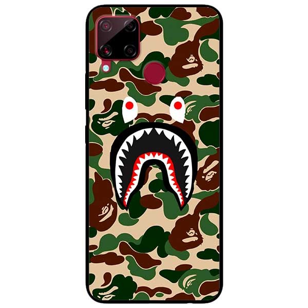 Ốp lưng dành cho Realme C15 mẫu Bape Camo Xanh Lá