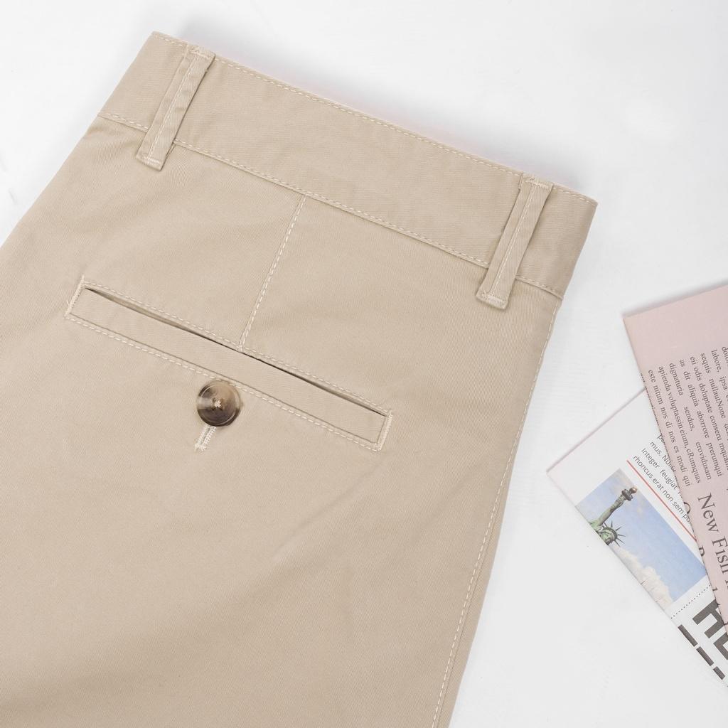Quần kaki nam ZENTOMAN ống suông co giãn mềm mịn trơn cao cấp QKK19