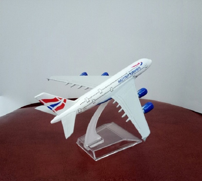 Mô hình máy bay tĩnh A380 British Airways 16cm