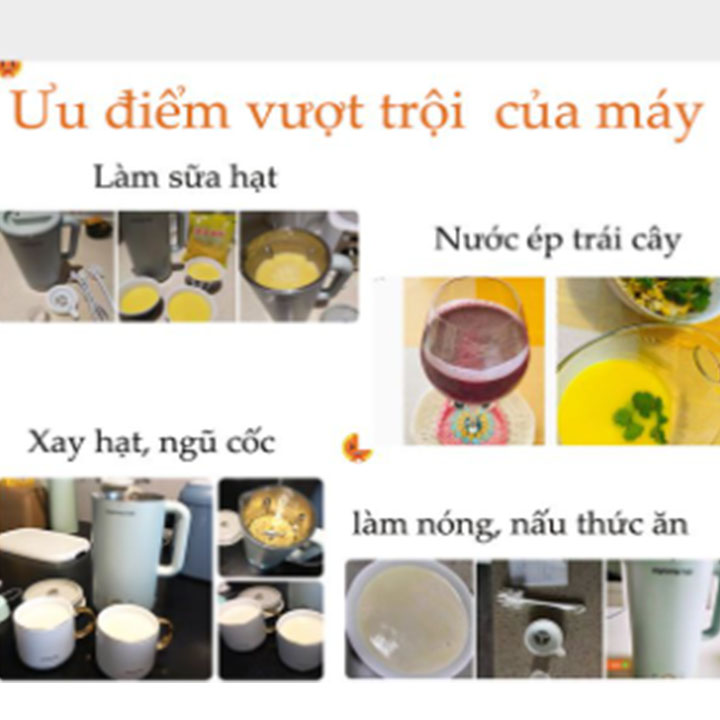 Máy làm sữa hạt đa năng 7in1, bổ sung chất dinh dưỡng cho mọi gia đình